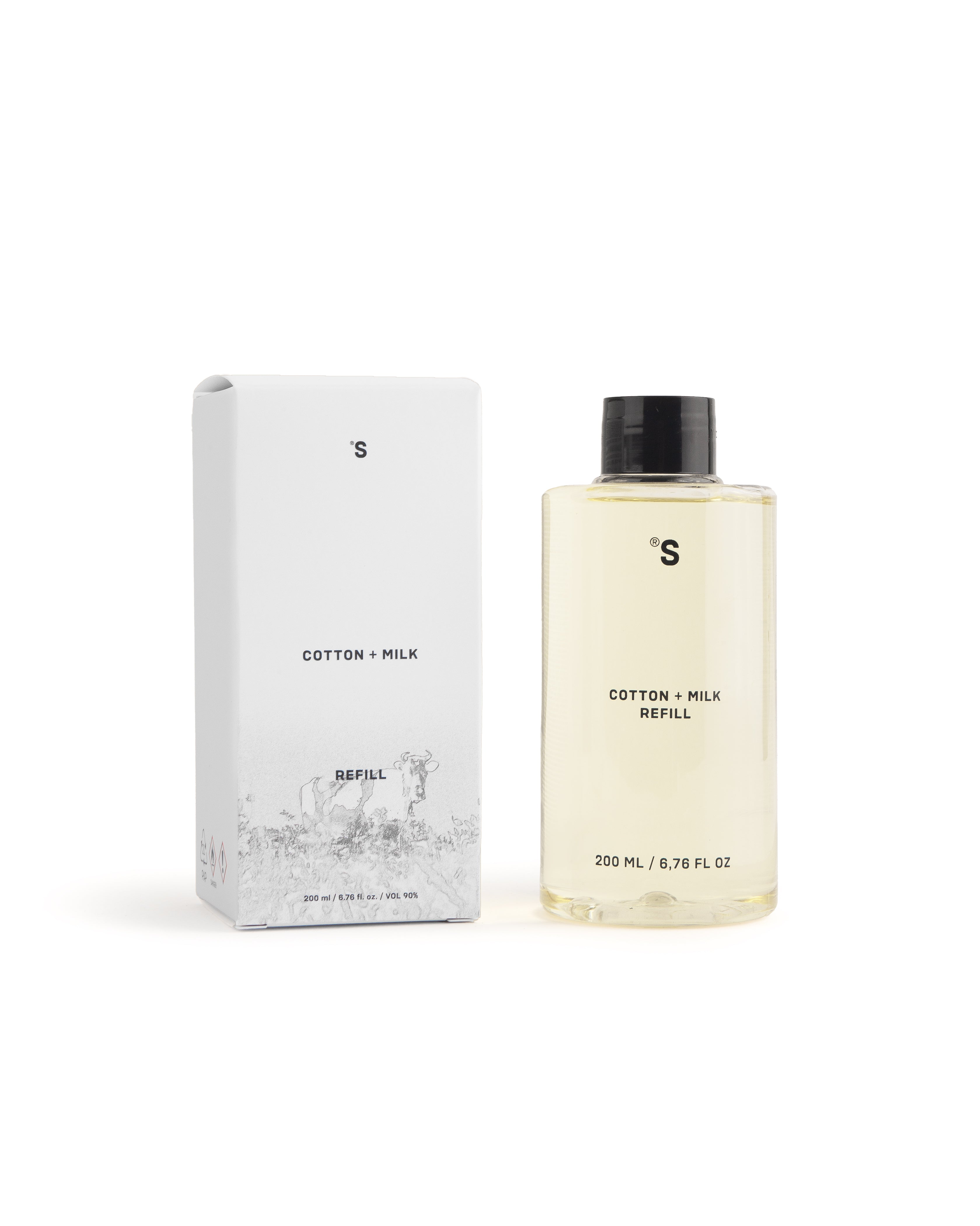 Sister's Aroma, Refil Parfum de Casă, Bumbac și Lapte, 200ml