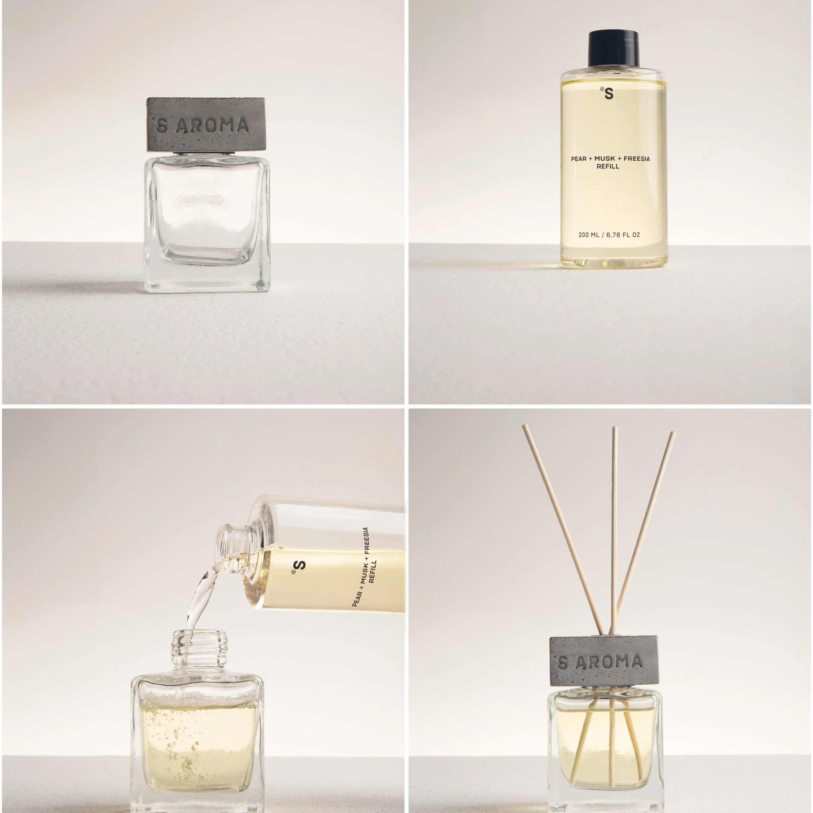 Sister's Aroma, Refil Parfum de Casă, Pară, Mosc și Frezie, 200ml