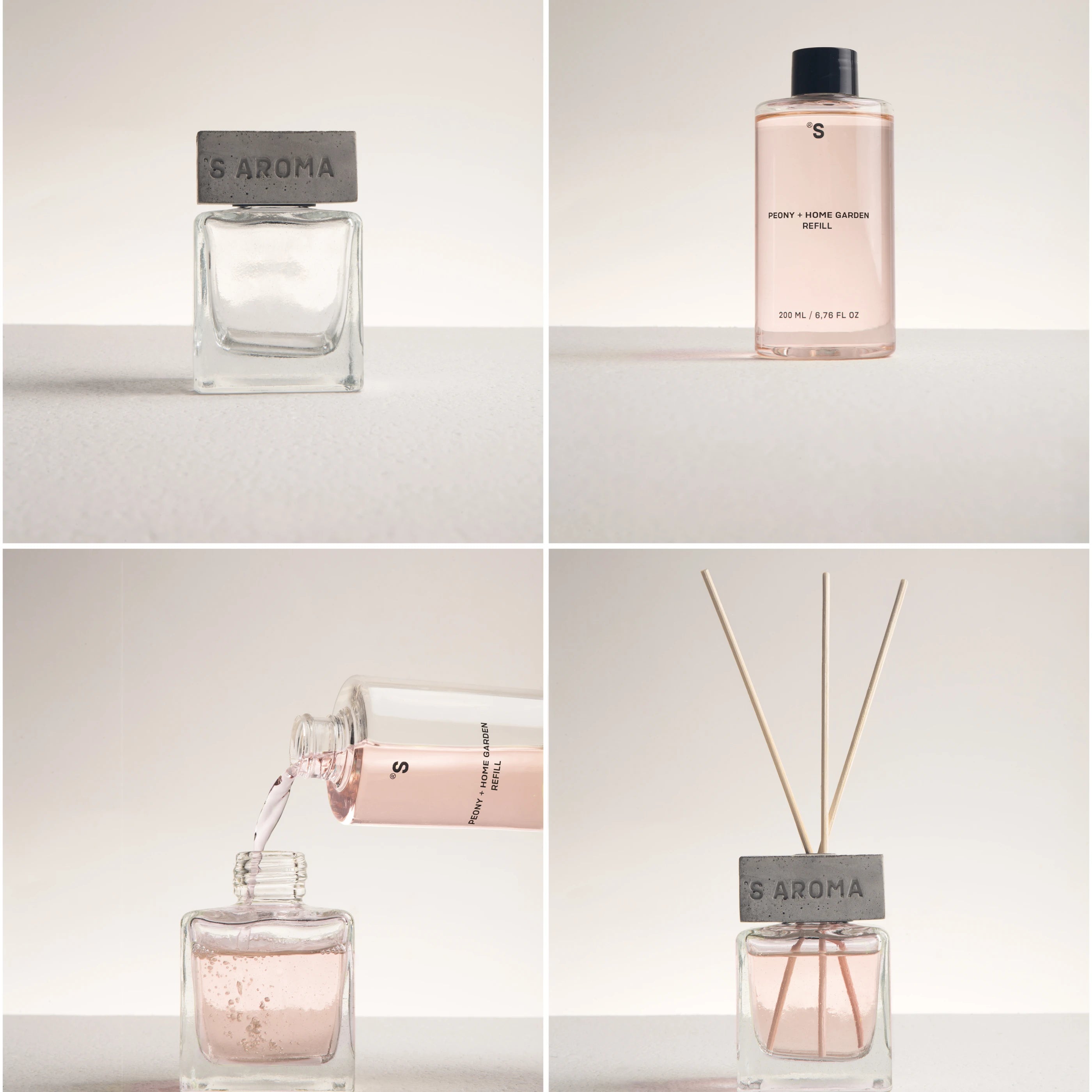 Sister's Aroma, Refil Parfum de Casă, Bujori și Flori de Grădină, 200ml