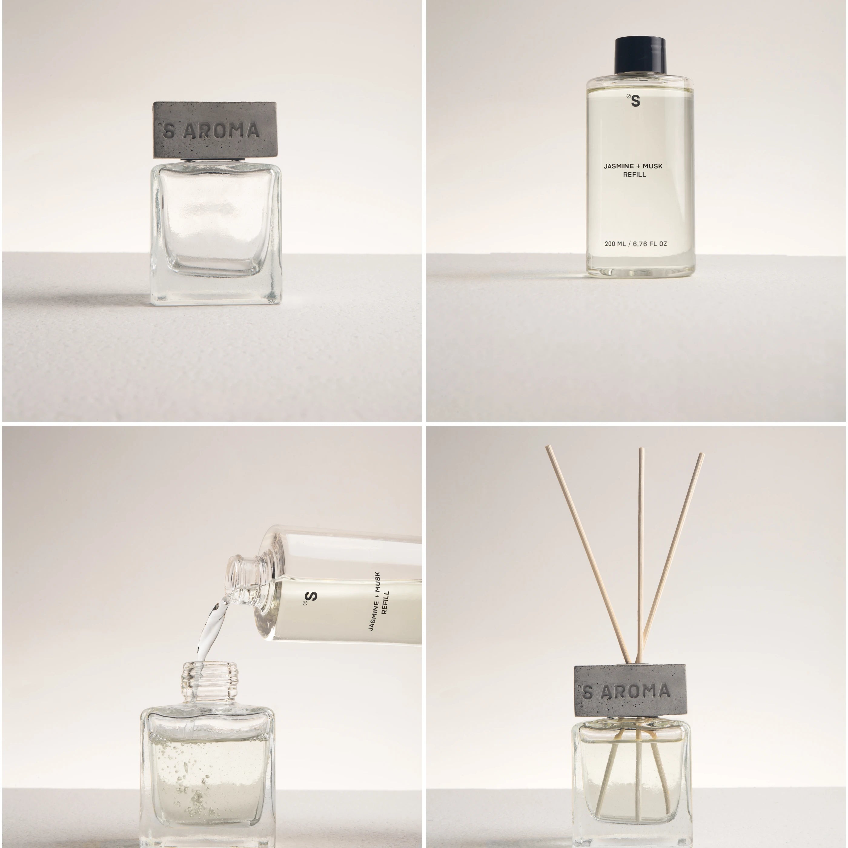 Sister's Aroma, Refil Parfum de Casă, Iasomie și Mosc, 200ml