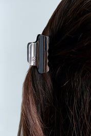 Metal Hair Clip, Argintiu