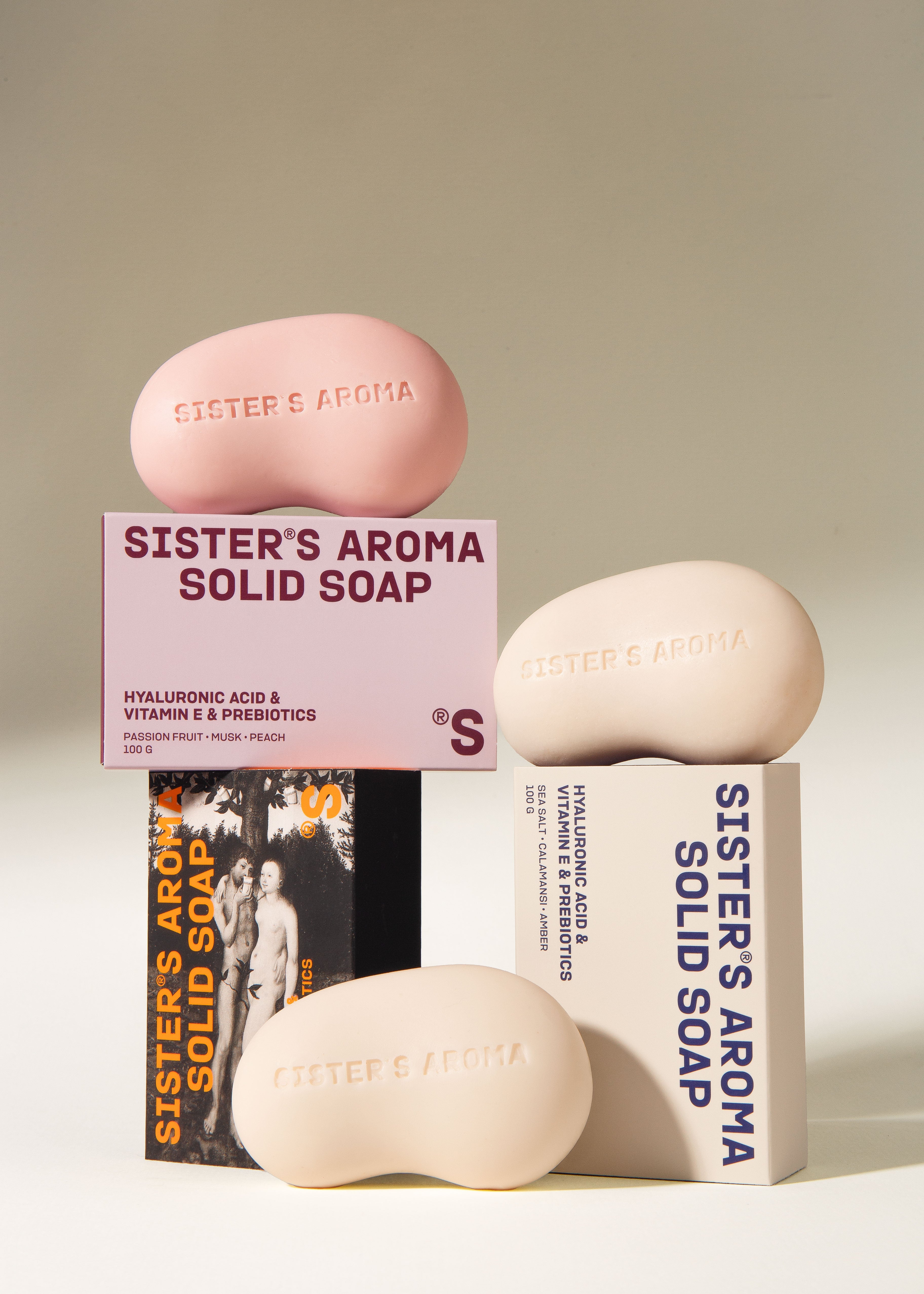 Sister's Aroma, Săpun solid, Sare de Mare, 100g