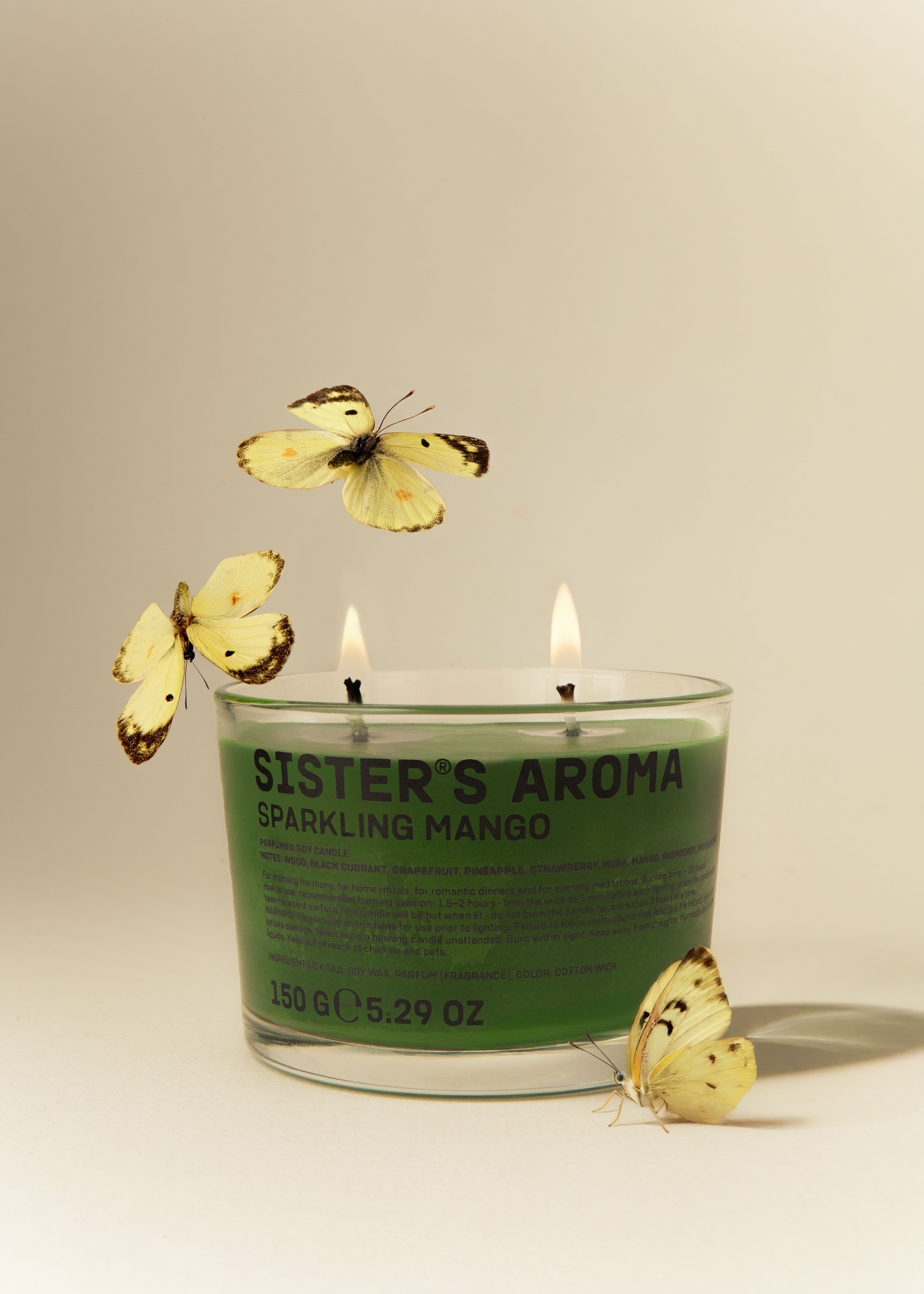 Sister's Aroma, Lumânare, Sparkling Mango, 150g